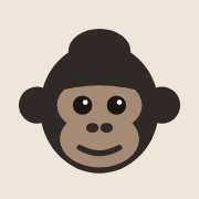 Kongo, the site's mascot, drawn as a 1990s-style GIF character.
